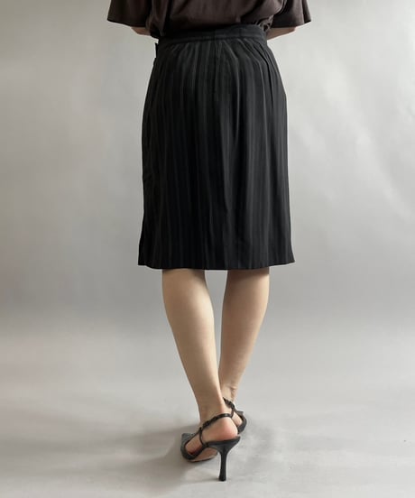 【USED】 Stripe Patterned Mini Skirt /240803-019