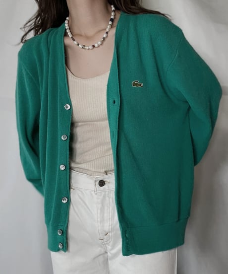 【USED】   LACOSTE Knit Cardigan⑥/211126-014