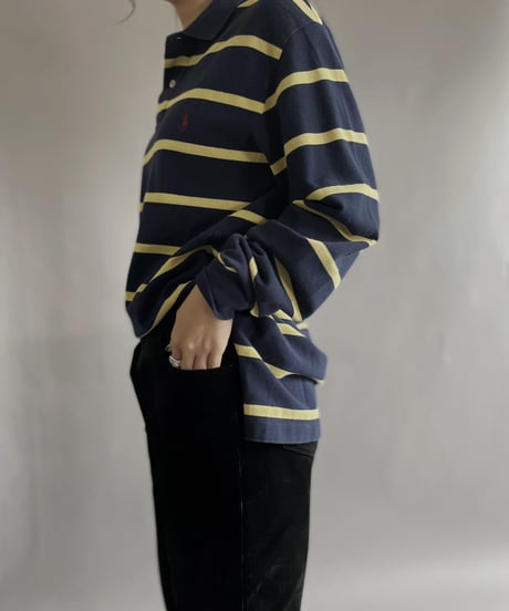 【USED】 Polo By Ralph Lauren Striped Polo Shirt / 221210-014