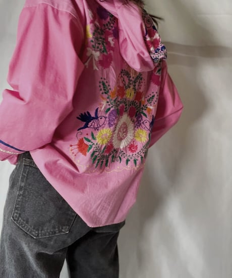 【RE;CIRCLE】 Remake Embroidery Ethnic Mexican Parker④/210906-020