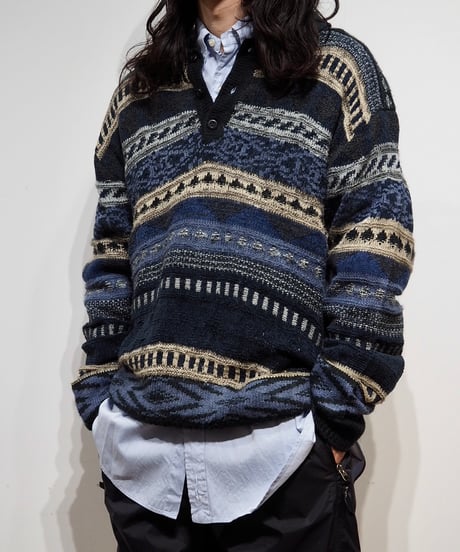 【USED】  Patterned Knit Top /240205-007