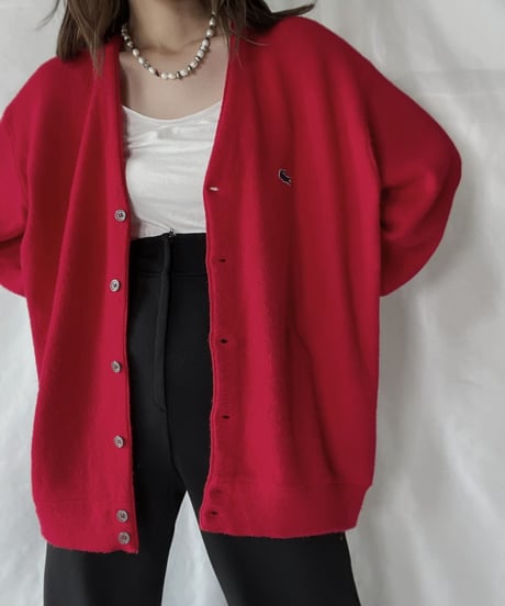 【USED】   LACOSTE Knit Cardigan①/210930-017