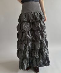 【USED】 Shiny Tiered Skirt /260613-002