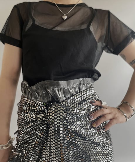 【USED】 S/S See-through Top / 230722-002