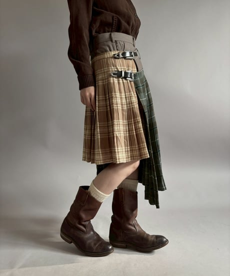 【RE;CIRCLE】 RE Kilt Long Skirt / 260108-005