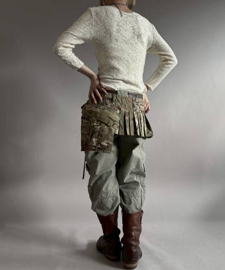 【RE;CIRCLE】 RE  Military Camouflage Wrap Skirt / 260226-013