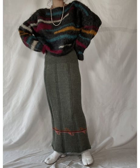 【USED】    Mohair Knit Top/211216-024