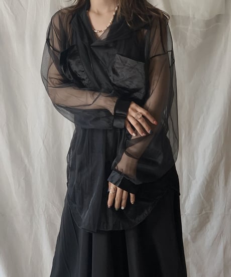 【USED】  See-through Top①/210506-034