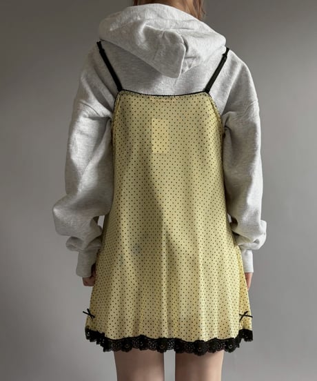 【USED】 Dot Pattern Sheer Camisole One-Piece /251115-024