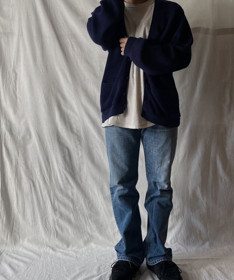 【USED】  Acrylic Knit Cardigan④/210304-006