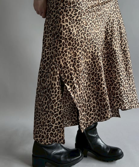 【USED】 Leopard Print Long Camisole One-Piece  /251115-020