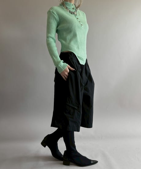 【RE;CIRCLE】 RE Rib Knit Leotard Top / 260416-016