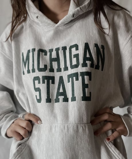 【USED】  Champion Reverse Weave Hoodie MICHIGAN STATE/211116-028