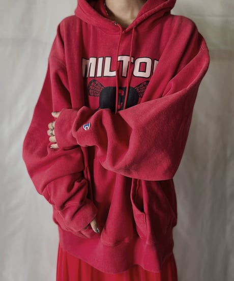 【USED】  Champion Reverse Weave Hoodie MILTON LACROSSE/210902-007