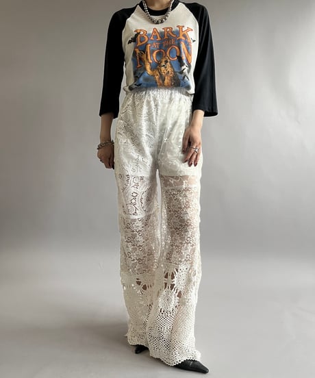 【RE;CIRCLE】 RE Crochet Patch Pants / 240829-002