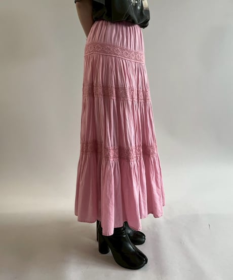 【USED】 Linen Long Skirt/ 250621-022