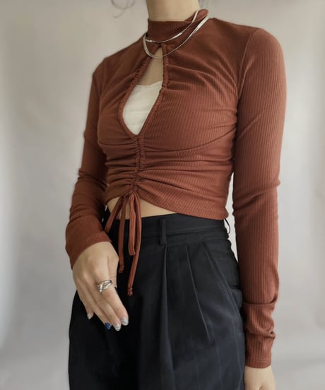 【USED】 Poly Long Sleeved Top / 230114-020