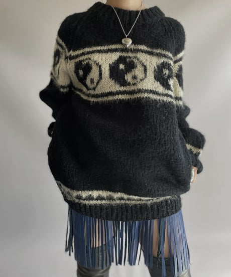 【USED】 Yin-Yang L/S Knit top 231112-010