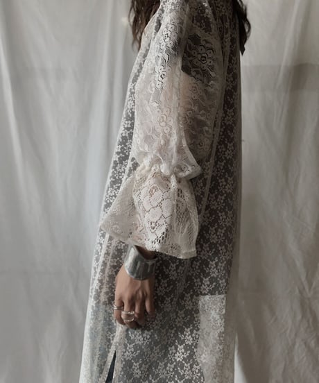 【RE;CIRCLE】 RE Lace Open Collar One-piece①/210630-004