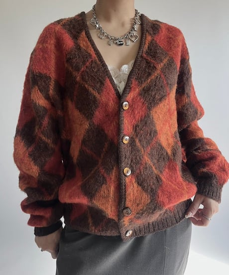 【USED】 MILFORD Vintage Wool Knit Cardigan /250201-012