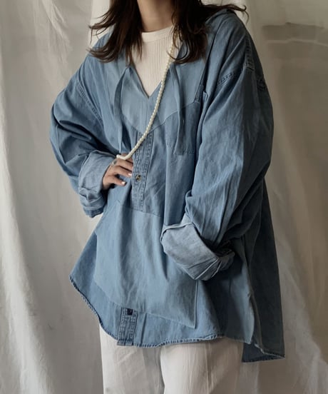 【RE;CIRCLE】  RE Denim Mexican Parker①/210506-015