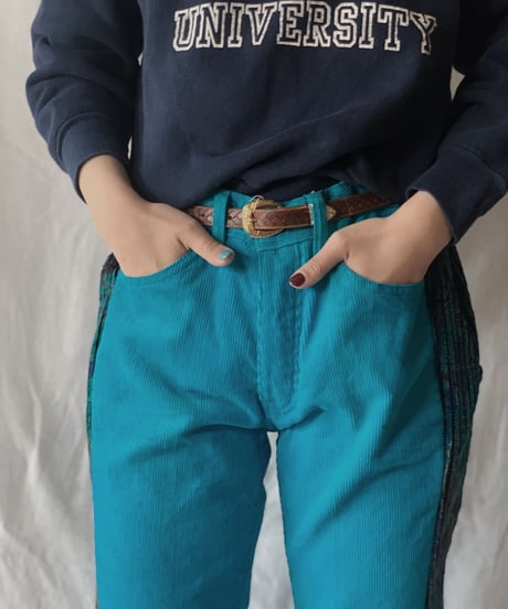 【RE;CIRCLE】 Remake Corduroy Side Line Pants②/210317-003