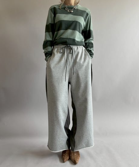 【USED】 Border pattern L/S Tee / 260418-014