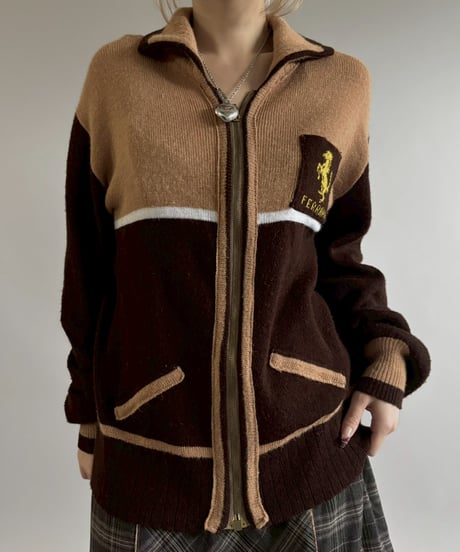 【USED】 FERRARI Knit Jacket / 260117-007