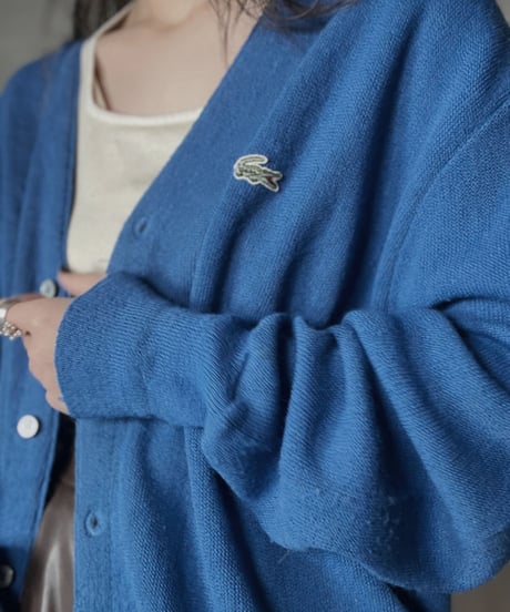 【USED】 LACOSTE Acrylic Knit Cardigan  ② / 220111-002