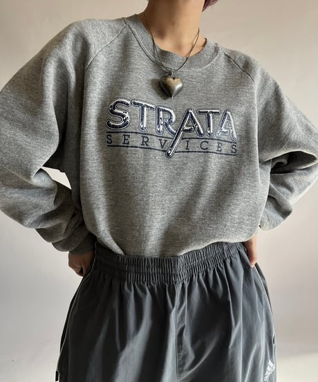 【USED】 Made in USA 90s JERZZES STRATA Sweat Top /241207-024