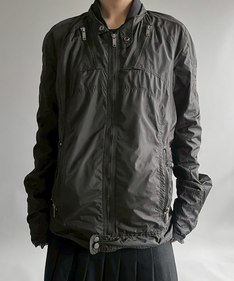 【USED】 DIESEL Multi Zip Design Nylon Jacket/MS2510-007