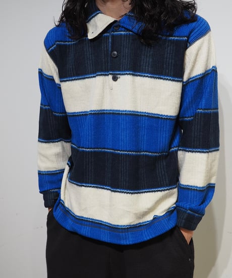【USED】INVICTA Patterned Fleece Polo Shirt/240311-002
