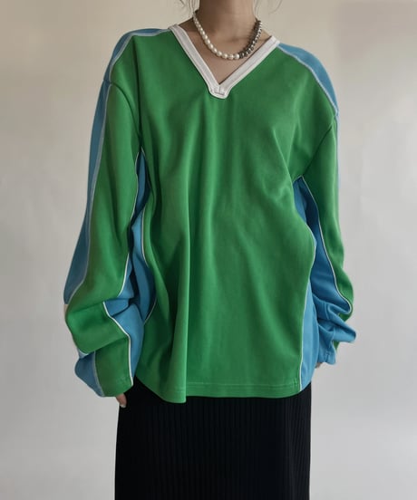 【USED】 Long Sleeved Soccer T-shirt / 220604-005