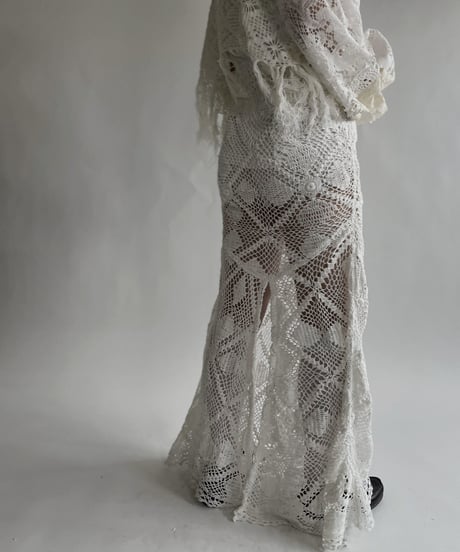 【RE;CIRCLE】 RE Crochet Lace Mermaid Skirt / 220526-024