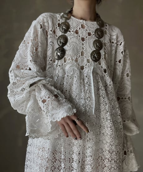 【RE;CIRCLE】 RE Crochet L/S One-piece⑤/20220317-025