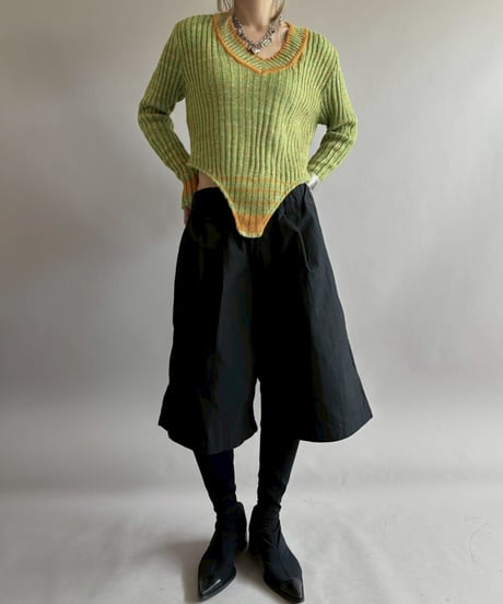 【RE;CIRCLE】 RE Rib Knit Leotard Top / 260416-014