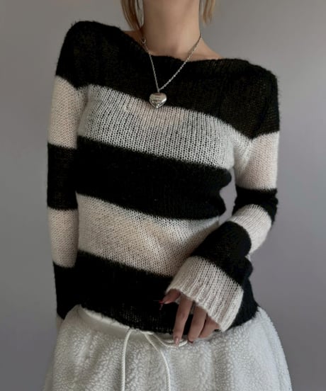 【USED】 Border Pattern Knit / 251227-009