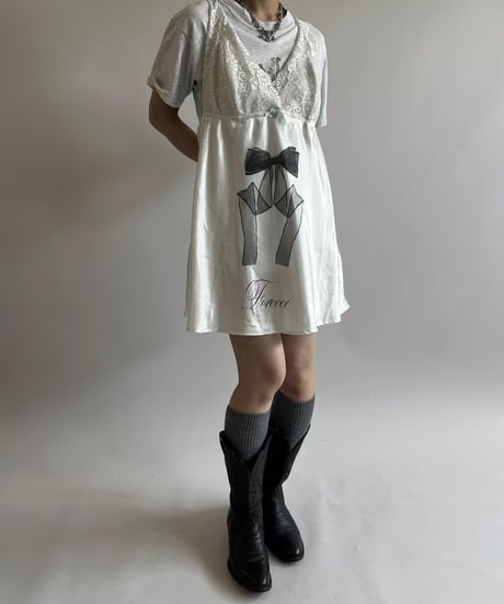 【USED】 Ribbon Pattern Camisole Top / 250517-032
