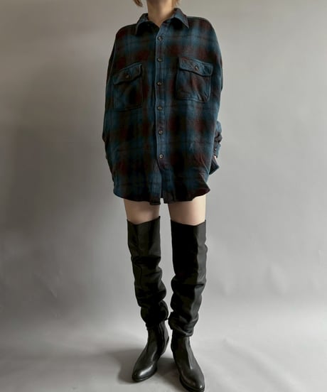 【USED】 STRUCTURE Flannel Shirt /251025-010