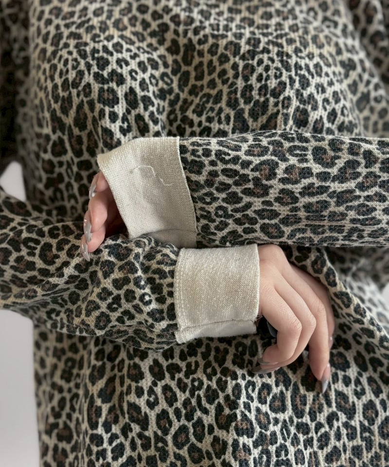 USED】 FRUIT OF THE LOOM Leopard Pattern Therma