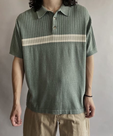 【USED】 S/S knit polo shirt / 230605-008
