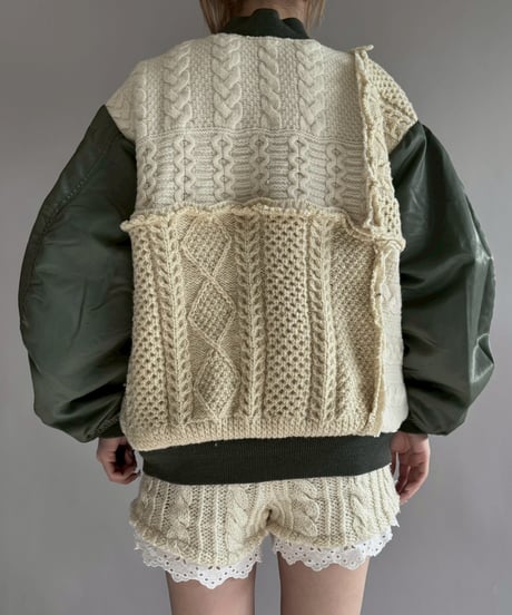 【RE;CIRCLE】 RE MA1 × Alan Knit Jacket / 251225-002
