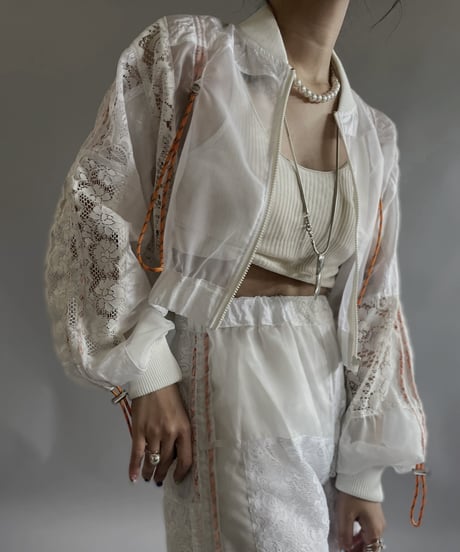 【RE;CIRCLE】 RE White Patch Short Blouson / 240509-006