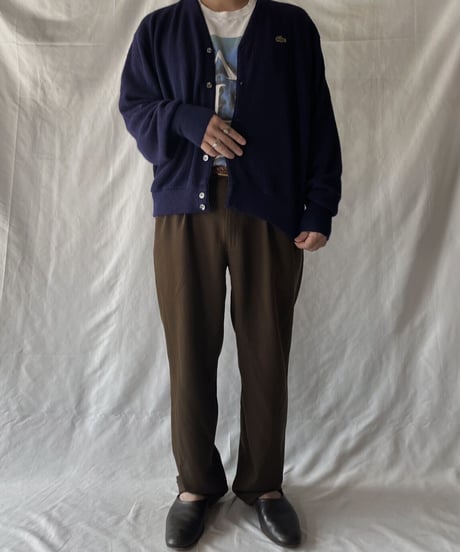 【USED】   LACOSTE Knit Cardigan③/211007-004