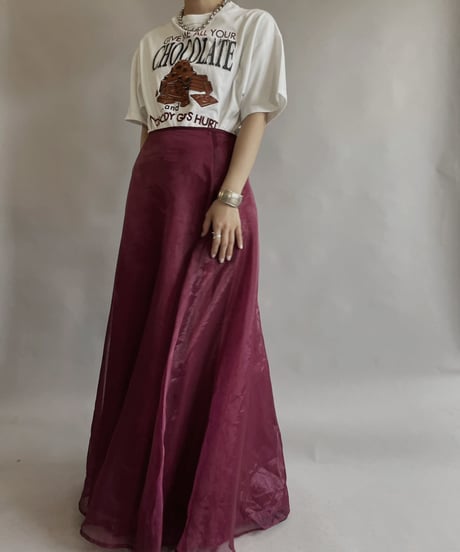 【USED】 Sheer Long Skirt / 230603-031