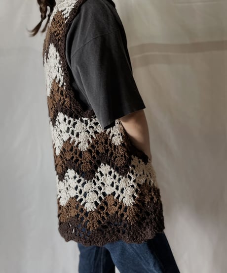【USED】  Crochet Vest/210825-032