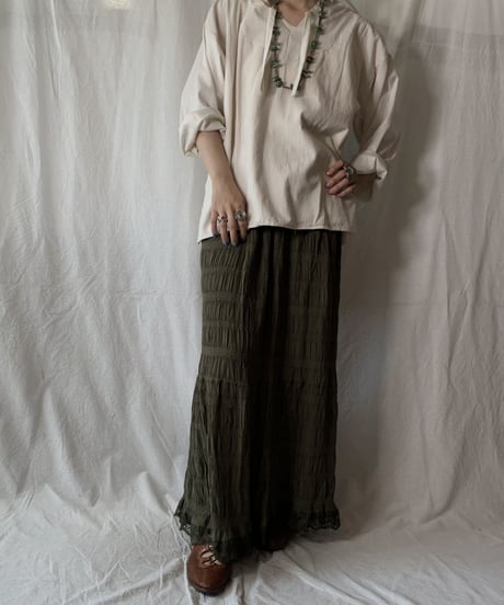 【RE;CIRCLE】RE Embroidery Ethnic Mexican Parker ③/210617-021