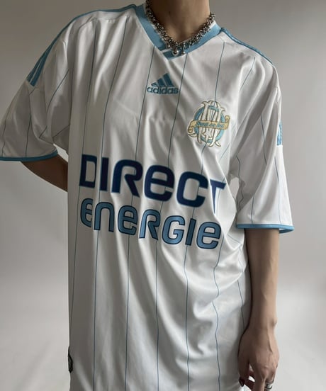 【USED】 adidas 09~10's Olympique Marseille Soccer Shirt/ 250607-022