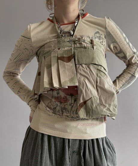 【RE;CIRCLE】 RE Military Camouflage Wrap Skirt / 260226-004