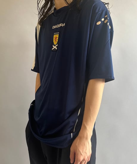 【USED 】DIADOLA SCOTLAND Soccer Shirt /240603-003